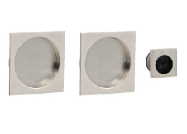 Eclisse Square Flush Pull Handle Set For Sliding Pocket Door Essentials Collection