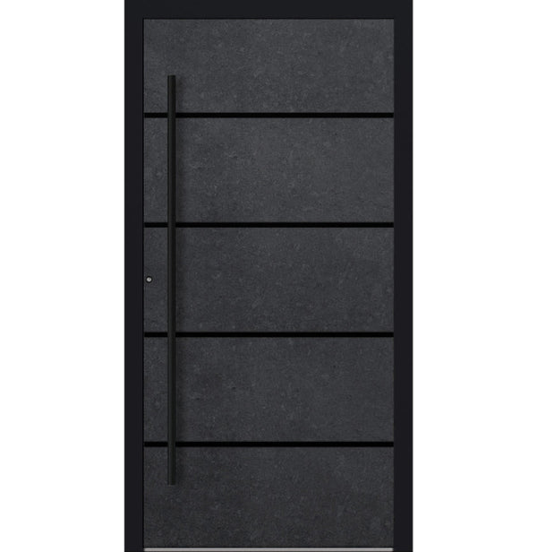 Turenwerke SL75 Design 22 Aluminium Door - Dark Concrete - Blackline